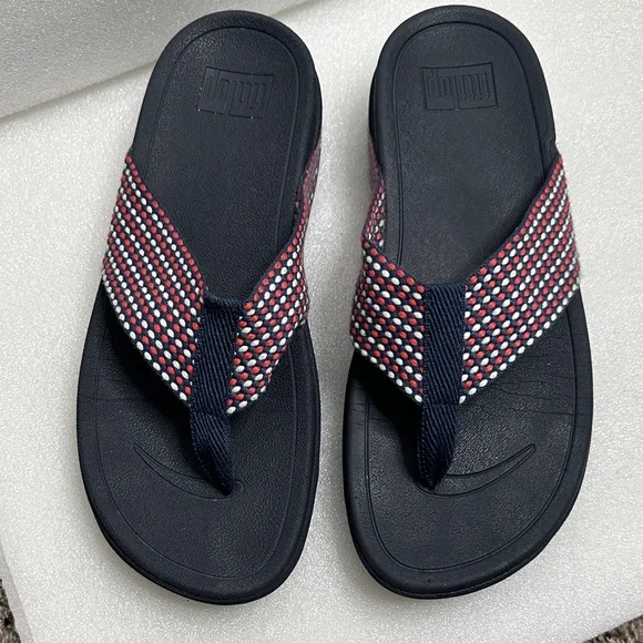 Fit flop blue and Red Flip-Flops size 8 - Picture 2 of 8